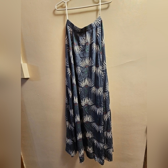 NWT Lulus Trancoso Dusty Blue Floral Print Two-Piece Maxi  Dress - Picture 9 of 12